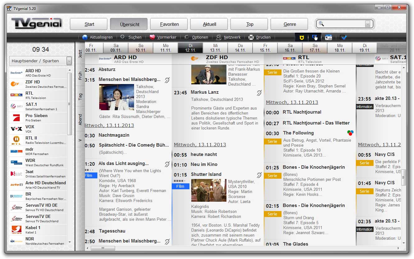 Digitale Fernsehzeitung In Modernem Design Beispiele Digitale Fernsehzeitung In Modernem Design Beispiele